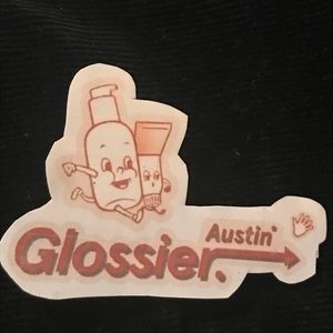glossier limited edition sticker